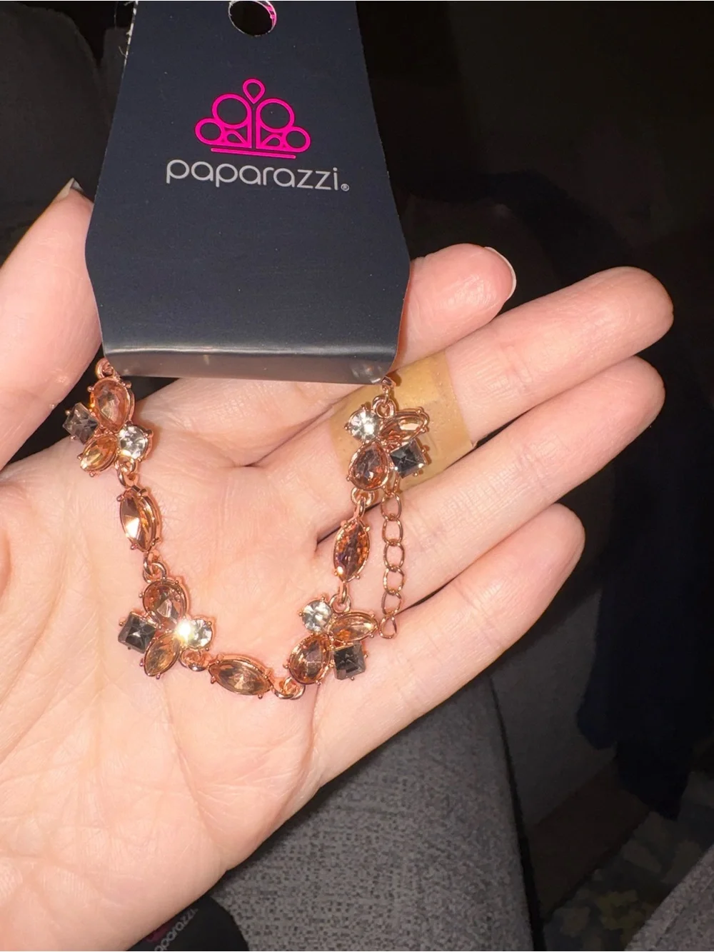 Paparazzi Bracelet ~ Colorful Captivation -Rose Gold